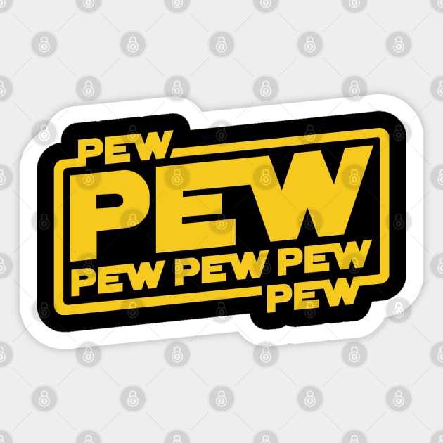 Pew Wars Sticker by Astroman_Joe